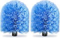 VITEVER Twist-On Cobweb Duster Head Brush, Fits Standard 3/4 inch Threaded Poles, Attachment Spider Web Duster Brush for Outdoor & Indoor Cleaning (Pack of 2) by VITEVER