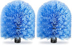 VITEVER Twist-On Cobweb Duster Head Brush, Fits Standard 3/4 inch Threaded Poles, Attachment Spider Web Duster Brush for Outdoor & Indoor Cleaning (Pack of 2) by VITEVER