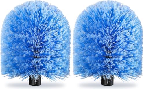 VITEVER Twist-On Cobweb Duster Head Brush, Fits Standard 3/4 inch Threaded Poles, Attachment Spider Web Duster Brush for Outdoor & Indoor Cleaning (Pack of 2) by VITEVER