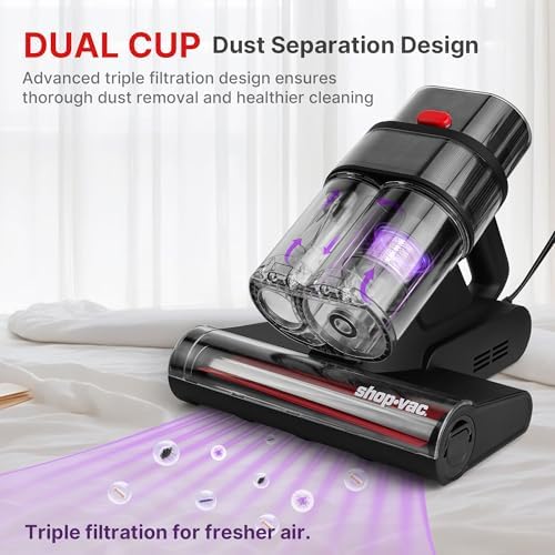 Shop-Vac Mattress Vacuum Cleaner, 14KPa Powerful Bed Vacuum, 5430326 - Image 5