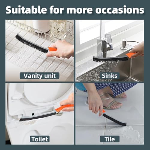 TQRR 2 Pcs Toilet Scrubber Brush, Bathroom Cleaning Brush with Hanging Hole - Image 6