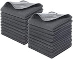 KinHwa Dish Cloths for Washing Dishes with Scrub Side, Microfiber Dish Rags by KinHwa