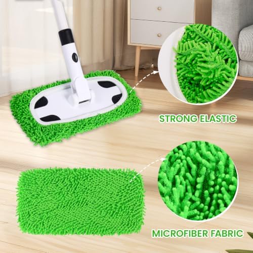 Sweeper Mop System with 4 Reusable Microfiber Mop Pads - Image 6