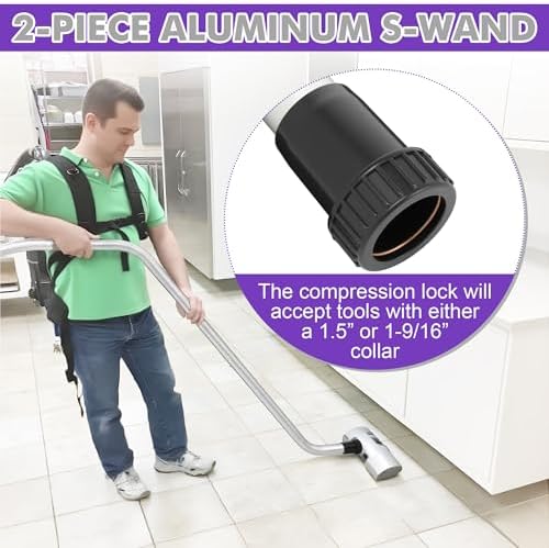 1 Pack Aluminum Vacuum S-Wand Replacement Compatible with Proteam,Silver - Image 5