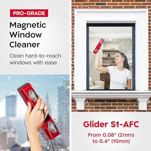Tyroler Glider S-1 AFC Magnetic Window Cleaner Tool Fits Windows 0.1"-0.4" - Image 2