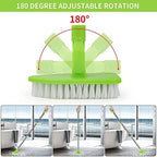 Extendable Scrub Cleaning Brush with Long Handle 35'' - Floor Scrubber - Image 3