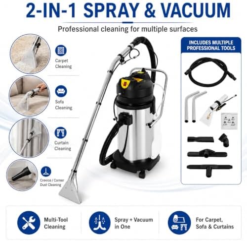 40L/11Gal Commercial Carpet Cleaner Machine - Image 4