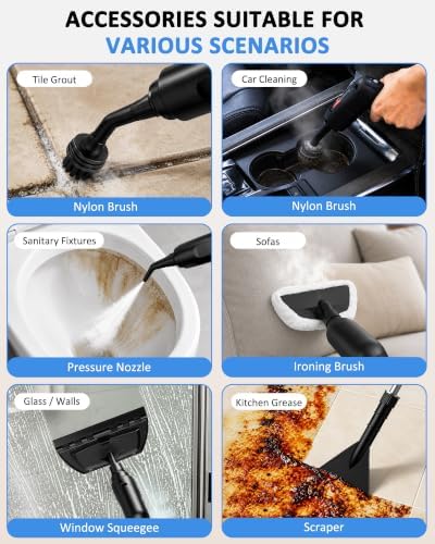 Steam Cleaner, Portable Handheld High-Pressure, 15s Fast Heating - Image 7
