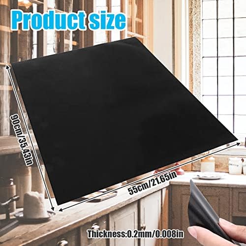 Stove cover,reusable stove top protector for gas range cut-out tool customizable for Samsung & other brands with 12 non-slip strips stove guard, easy to clean Thickened stove lining 35.43in*21.65in - Image 7