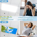 Wiooffen 4 Pcs Fluorescent Light Covers for Classroom Ceiling Lights 4 x 2 Feet Magnetic Light Covers Filter Easy Install for Office Hospitals Home Supplies (Trees Blue Sky Clouds) - Image 4