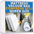 Mattress Vacuum Bag for Moving, Vacuum Seal Mattress Bag for Memory Foam or Inner Spring Mattresses, Compression and Storage for Returns, Leakproof Valve and Double Zip Seal (Queen/Full/Full-XL) by Homie