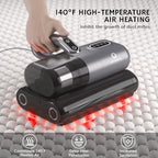 AIRTHEREAL M1 Mattress Vacuum Cleaner, 6 in 1 Bed Vacuum with High-Frequency Vibration - 80,000 RPM Dual Brushroll Rotation, UV-C Light, 14Kpa Suction, Dust Sensor, Ultrasonic and Heating Tech - Image 5