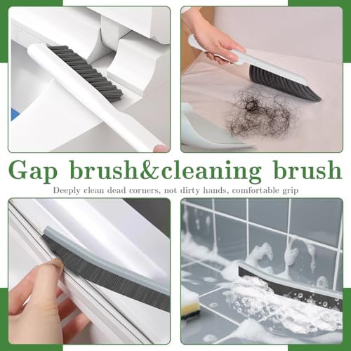 Crevice Cleaning Brush, Multifunctional Grout Brush and Straw Brush, 15 Pcs - Image 3