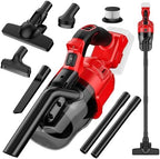 Cordless Vacuum Cleaner for Milwaukee M18 Battery, 5 in 1 Cordless Vacuum with 500W Brushless Motor Max 18000r/Min，50CFM 100AW Handheld Vacuum Cordless for Floor, Carpet, Car，Furniture(No Battery) by Unknown
