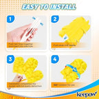 KEEPOW 12 Pack Refills Compatible with Swiffer Ext Handle, 360 Heavy Duty - Image 4