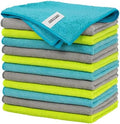 FIXSMITH Microfiber Cleaning Cloth - Pack of 12, Multi-Functional Towels, Size: 12 x 16 in, Highly Absorbent Rags, Lint-Free, Streak-Free for Car, Kitchen, Home, Office by FIXSMITH