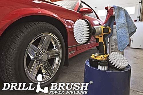 Drill Brush Attachment for Car Detailing & Washing, Wheels, Mats & Rugs - Image 6