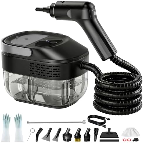 Steam Cleaner, 54oz Steamer for Cleaning, 16-Pcs Set for Home, Car by Kevorino
