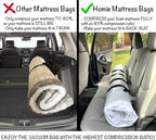 Mattress Vacuum Bag for Moving, Vacuum Seal Mattress Bag for Memory Foam or Inner Spring Mattresses, Compression and Storage for Returns, Leakproof Valve and Double Zip Seal (Queen/Full/Full-XL) - Image 3