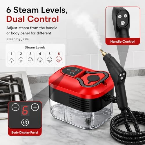 Handheld Steam Cleaner for Home and Car Detailing, 10s Fast Heat - Image 5