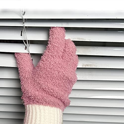 MIG4U 3 Pairs Microfiber Dusting Gloves, House Cleaning Glove for Blinds, Plants, Windows, Shutters, Furniture, Car Interior, Reusable Lint-Free Mitt, S/M - Image 5