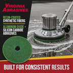 Green Floor Maintenance Pads, Deep Cleaning & Light Stripping, 13" - 5 Pack - Image 3