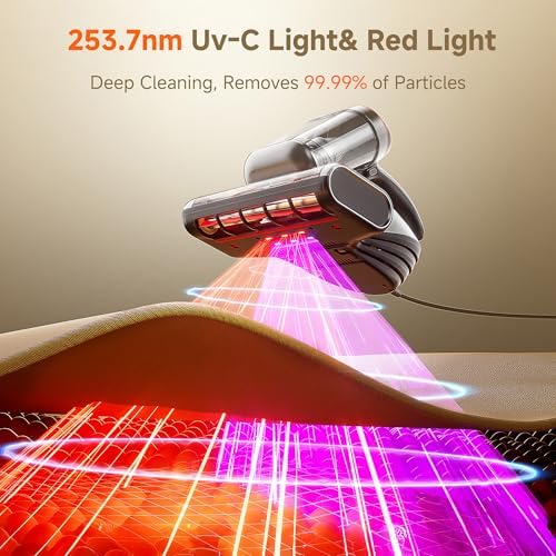 uwant 20Kpa Powerful Mattress Vacuum 700W Motor Bed Vacuum Set of 1 - Image 4