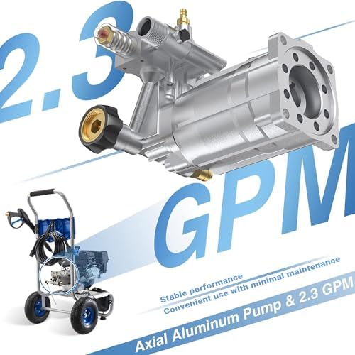 3500PSI Gas Pressure Washer, 2.3GPM Gas Powered High Pressure Washer with 212CC Engine, 4 Adjustable Nozzles, 25 ft High Pressure Hose for Cleaning Walls, Terraces, Vehicles, Garden (Blue) - Image 4