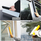 Car Squeegee,12 inch Silicone Squeegee, 2 Pack Automotive Water Wiper for Car Drying,Flexible T-Bar Water Blade for Car,Windshield,Glass,Window,Mirror,Bathroom,Auto Squeegee (Yellow+Black) - Image 7