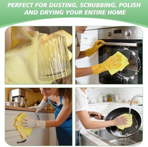 SINLAND Dish Cloth for Washing Dishes Kitchen Washcloth Cleaning Cloth - Image 7