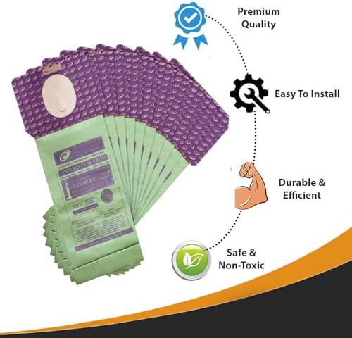 20-Pack Replacement Micro Filter Bags for ProTeam ProForce 1200XP & 1500XP Upright Vacuums – 3.25 Quart – Compare to 103483 - Image 2