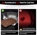 Cook's Aid Large Induction Cooktop Protector Mat 21.2x35.4 Inch,Translucent (Magnetic) Stove Top Cover for Electric Stove, Silicone Stove Mat for Glass Top Stove,Glass Top Stove Cover (LTSICT10) - Image 2