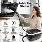 Steam Cleaner, Handheld Steamer for Cleaning with 17pcs Accessories, 3 Level Adjustable, 15s Heat Up, 2500W High Pressure Portable Steam Clean for Home, for Tile, Dirt, Grout, Grease, Car Detailing - Image 4