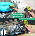 DOROBEEN Compressed Air Duster, Cordless Handheld Air Blower, Stepless Speed, 41000RPM, Portable Rechargeable Built-in Battery, Electric Air Duster for Computer Keyboard Electronics Cleaning - Image 5