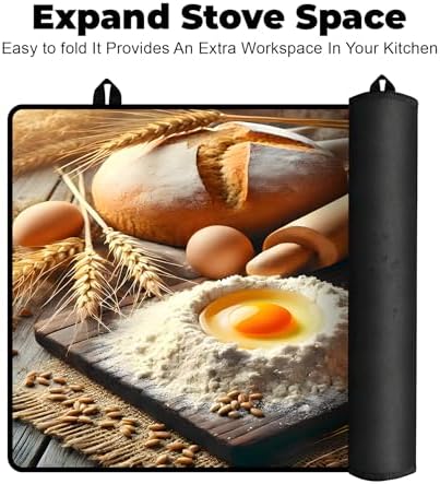 Stove Top Cover for Glass Electric Stove, 28.5"x 20.5" Heat Resistant Cooktop Protector Mat with Non-Slip Rubber Backing, Scratch Protection and Counter Space Mat - Image 6