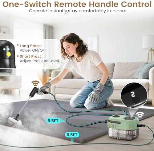 2500W Handheld Steam Cleaner for Home with 16 Accessories - Image 3
