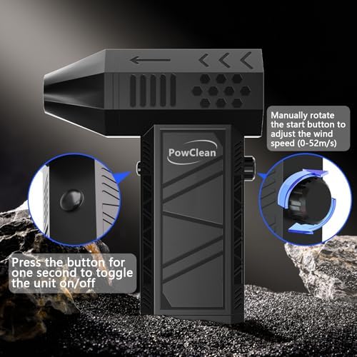 Compressed Air Duster, Electric Air Duster, Super Powerful 130000RPM Mini Air Blower Gun,Dust Blower for Computer Keyboard, Car Cleaning, Home, and Outdoor Use - Image 6