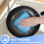 KinHwa Dish Cloths for Washing Dishes with Scrub Side, Microfiber Dish Rags - Image 5