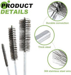 HARFINGTON 6pcs Wire Bore Brush Set 8 Inch Length 1 Inch Shank Stainless Steel Bristles Cleaning Brush for Clean Car Part Tube Kitchen Garage - Image 4