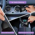 Qydipclin 10pcs Windshield Cleaner Tool, Car Window Cleaning Wash Kit with 4 Reusable Microfiber Pads 1 Spray Bottle and Extendable Handle Auto Glass Wiper Kit, Purple - Image 7