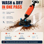 Floor Scrubber Machine 17",Commercial Electric Floor Scrubber And Floor Buffer Machine,Floor Polisher Machine With Brushes,Cordless Electric Spin Scrubber For Concrete,Tile Wood Floors white - Image 3