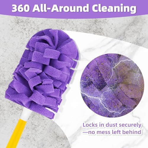 12 PCS Microfiber Reusable Duster Refills for Swiffer Duster - Image 4