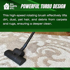 Vacuum Carpet Brush Nozzle Attachment, 1.25” Turbo Floor Brush Accessories, Head for Shop Vac, Bissell, Shark, Oreck, Hoover, Eureka & Central Vacuum (Style May Vary) - Image 6