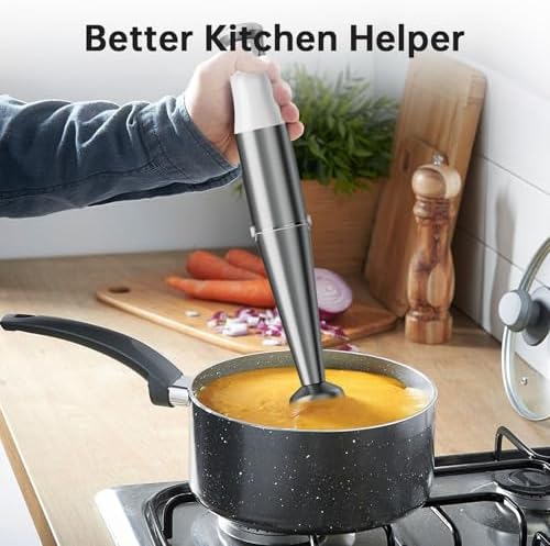 Turelar Immersion Blender Handheld Corded, 1100W 5 in 1 Hand Blender Set - Image 5