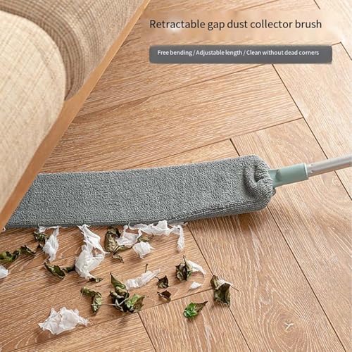 2026 New Retractable Gap Dust Cleaning Artifact with 3 Microfiber Dusting Cloths,Extendable Duster Cleaning Tool,Reusable Washable Dusting Wand for Home,Ceiling,Blinds,Furniture(2PCS) - Image 2