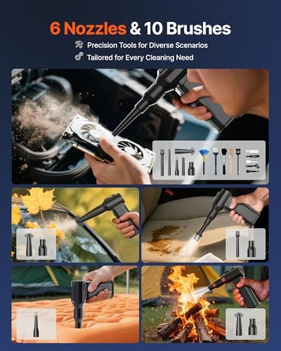 Compressed Air Duster, 130,000RPM Ultra-Powerful Electric Air Duster - Image 5