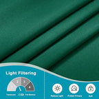 Hiasan French Door Curtains Privacy, Emerlad Green, 52W x 40L, 1 Panel - Image 5