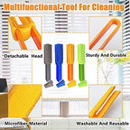 4 Pack Microfiber Blinds Duster, 4 Removable and Washable Sleeves, Cleaner for Window Blinds, Air Conditioner Vents, Fans, Car Vents - Image 4