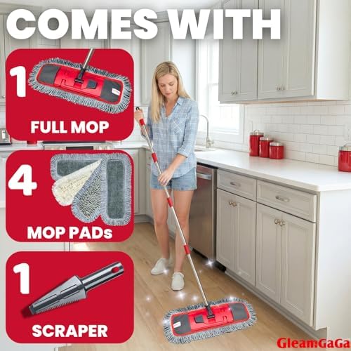 Dust Mop for Floor Cleaning for Hardwood, Laminate, Tile & Marble Floors - Image 2