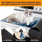 Multi-Design Stove Top Cover for Glass/Electric Stoves - 3-in-1 Heat-Resistant Protector Mat, Non-Slip Drying Rack 28"x20" (Butterflies, 28" L x 20" W) - Image 4